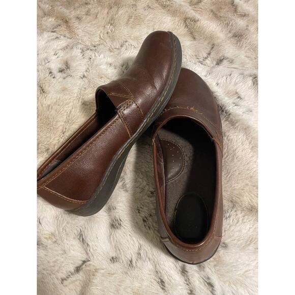 Born Concepts closed brown leather comfort clog size 7M - Picture 6 of 6
